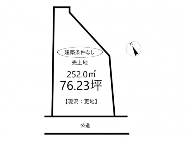 相生市双葉、土地の間取り画像です