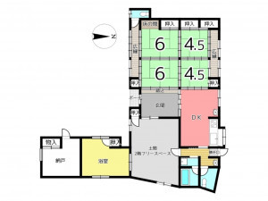 姫路市飾東町、中古一戸建ての間取り画像です