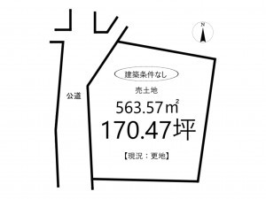 たつの市新宮町新宮、土地の間取り画像です