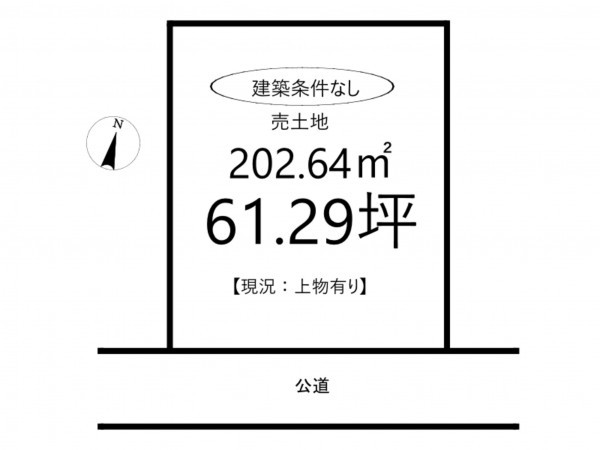 たつの市御津町苅屋、土地の間取り画像です