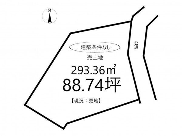 たつの市新宮町井野原、土地の間取り画像です