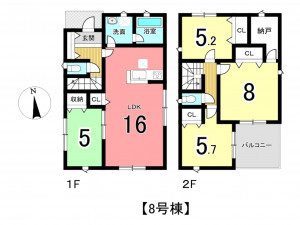 姫路市勝原区山戸、新築一戸建ての間取り画像です