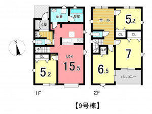 姫路市勝原区山戸、新築一戸建ての間取り画像です