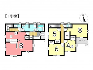 姫路市西庄、新築一戸建ての間取り画像です