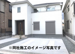 姫路市西庄、新築一戸建ての外観画像です