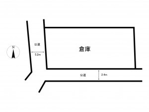 たつの市龍野町北龍野、収益/事業用物件/倉庫の間取り画像です