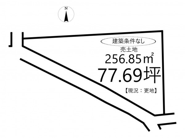 相生市那波野、土地の間取り画像です
