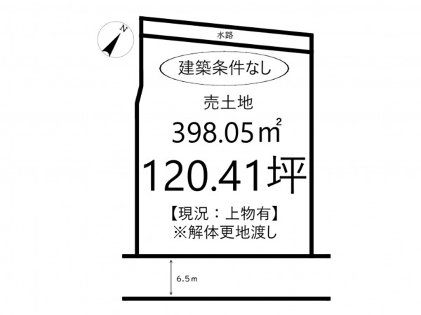 姫路市大津区平松、土地の間取り画像です