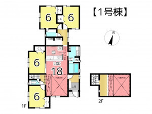 姫路市大津区平松、新築一戸建ての間取り画像です