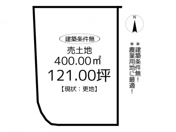 たつの市揖西町新宮、土地の間取り画像です