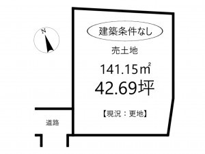 姫路市西今宿、土地の間取り画像です