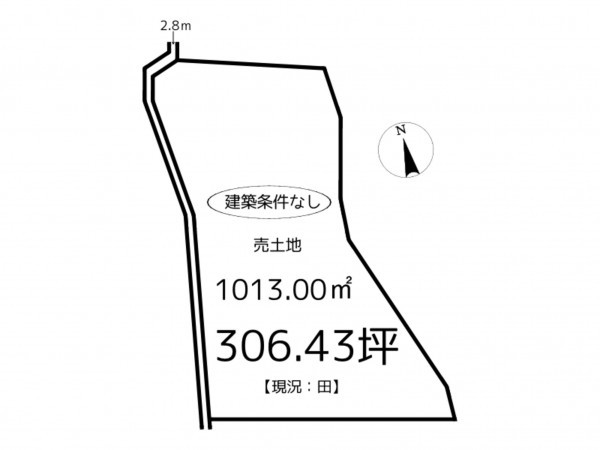 姫路市花田町、土地の間取り画像です