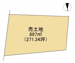 境港市上道町、土地の間取り画像です