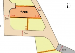 米子市勝田町、土地の間取り画像です