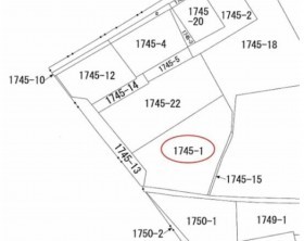 米子市大崎、土地の間取り画像です