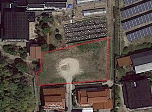 安来市切川町、土地の間取り画像です