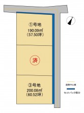 境港市清水町、土地の間取り画像です