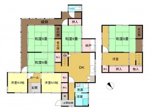 米子市諏訪、土地の間取り画像です