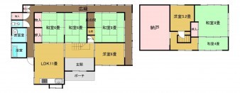 米子市福市、土地の間取り画像です