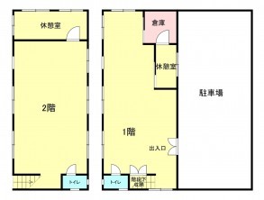 米子市米原、収益物件/工場の間取り画像です