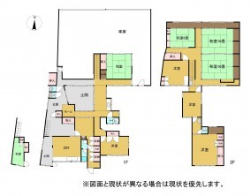 境港市中町、中古一戸建ての間取り画像です