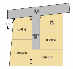 米子市淀江町佐陀、土地の間取り画像です