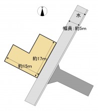 米子市西福原、土地の間取り画像です