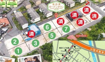 安来市月坂町、土地の間取り画像です