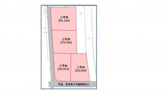 米子市夜見町、土地の間取り画像です