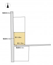 米子市勝田町、土地の間取り画像です
