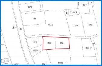 米子市大篠津町、土地の間取り画像です
