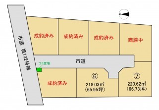 境港市清水町、土地の間取り画像です