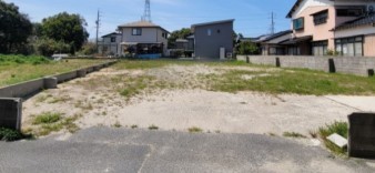 境港市竹内町、土地の間取り画像です