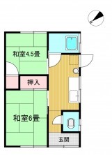 米子市美吉、収益物件/住宅の間取り画像です