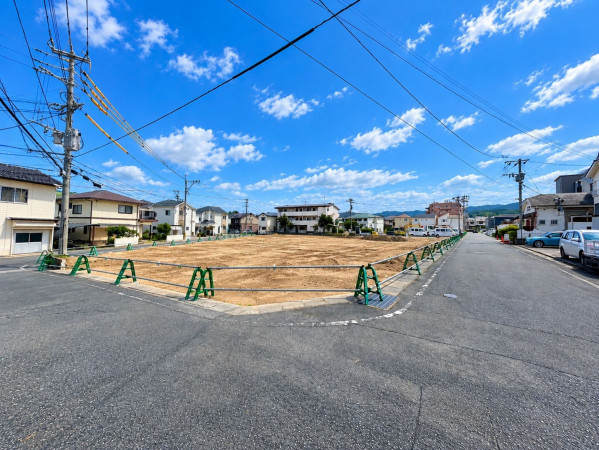 大野城市、土地の前面道路を含む現地写真画像です