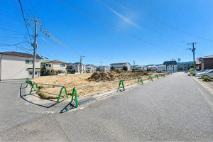 大野城市、土地の前面道路を含む現地写真画像です