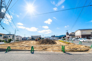 大野城市、土地の前面道路を含む現地写真画像です