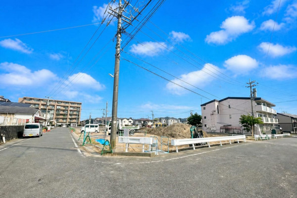 大野城市、土地の前面道路を含む現地写真画像です