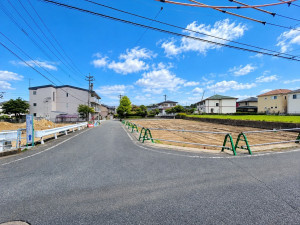 大野城市、土地の前面道路を含む現地写真画像です