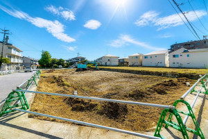 大野城市、土地の前面道路を含む現地写真画像です