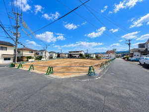大野城市、土地の前面道路を含む現地写真画像です