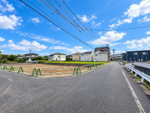 大野城市、土地の前面道路を含む現地写真画像です