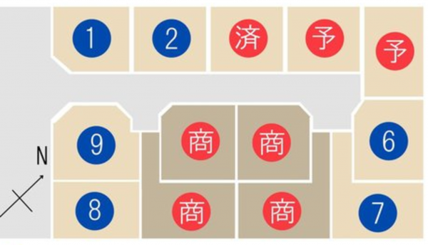 福山市多治米町、土地の画像です