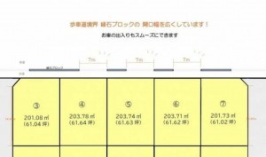 出雲市東福町、土地の間取り画像です