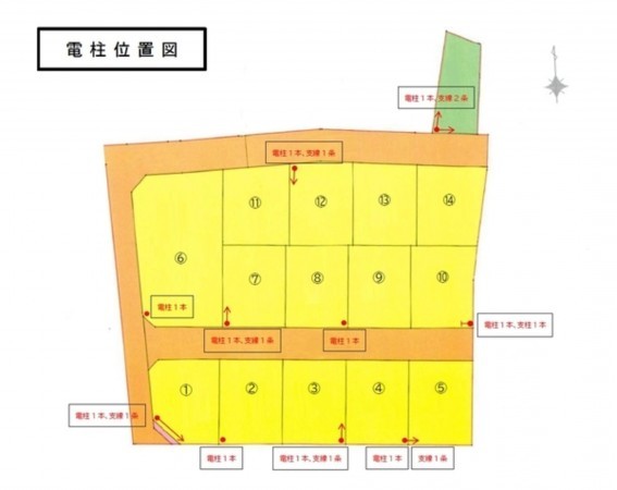 出雲市小山町、土地の間取り画像です