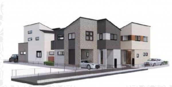 藤沢市本鵠沼、新築一戸建ての外観画像です