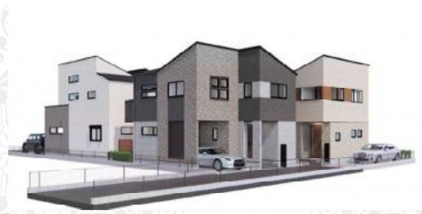 藤沢市本鵠沼、新築一戸建ての外観画像です