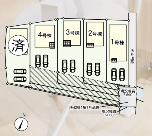 前橋市下細井町、新築一戸建ての画像です
