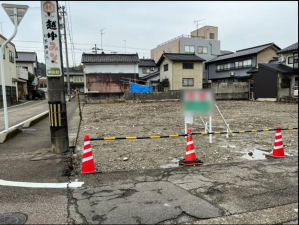 小矢部市中央町、土地の外観画像です