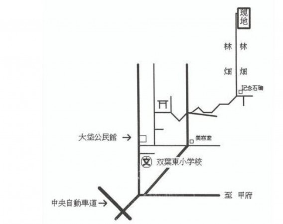 甲斐市大垈、土地の画像です